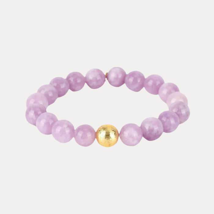 Wisteria lavender Bianca Beaded Bracelet For Women | BuDhaGirl