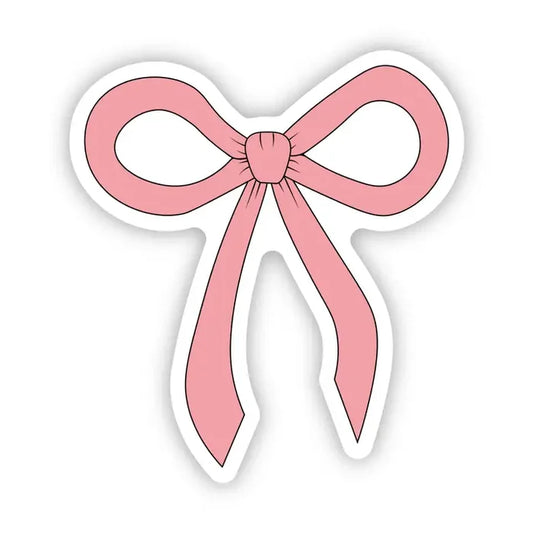 Big Moods Pink Bow Vinyl Sticker