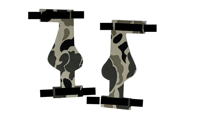Chicken Sandal Pair (Sandals for Chickens) / Gray Camouflage