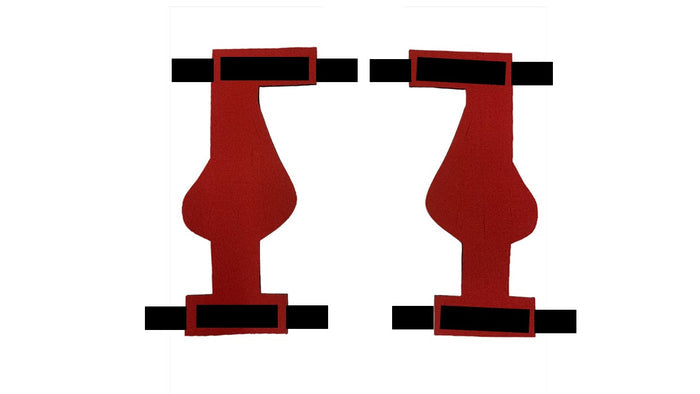Chicken Sandal Pair (Sandals for Chickens) / Red
