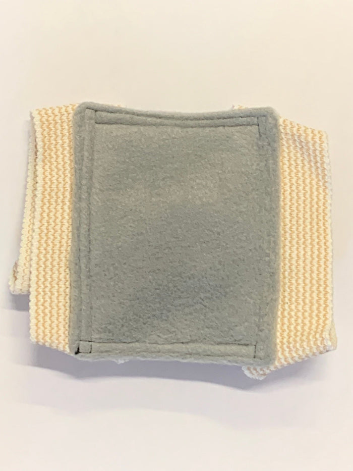 Medium/Large (Most Chickens & Ducks) / Tie-on / Gray Fleece