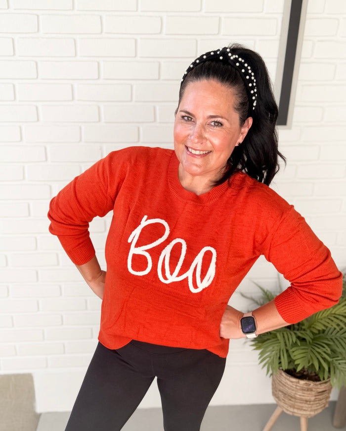 BOO Knit Cozy Sweater