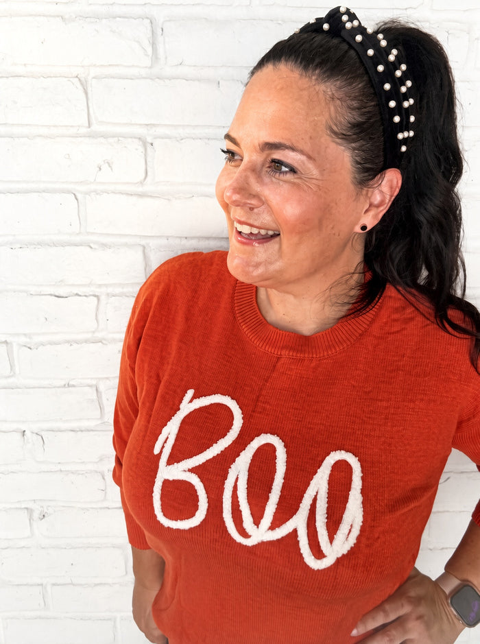 BOO Knit Cozy Sweater