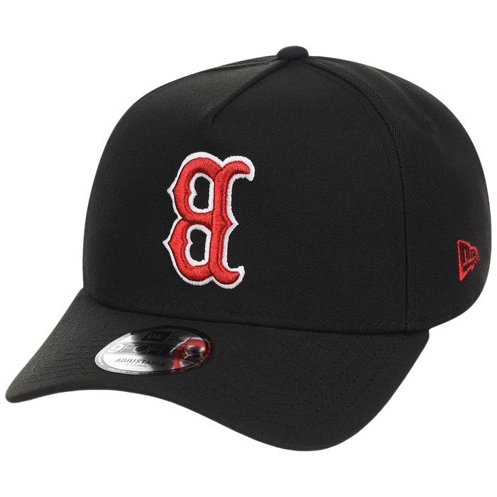 Boston Red Sox MLB Flipmode 2.0 Black Dome New Era 9FORTY A-Frame (Black/Black/Kelly Green)