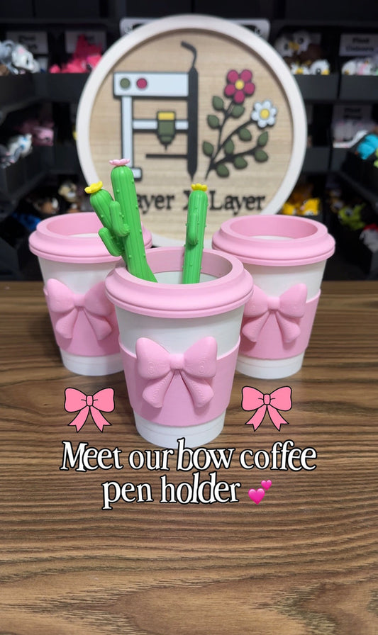 Bow Coffee Pen Holder