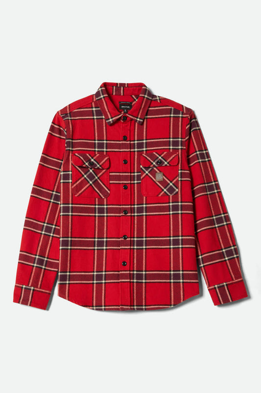 Men's Bowery Heavyweight Flannel in the color Adrenaline Rush - Front Product View