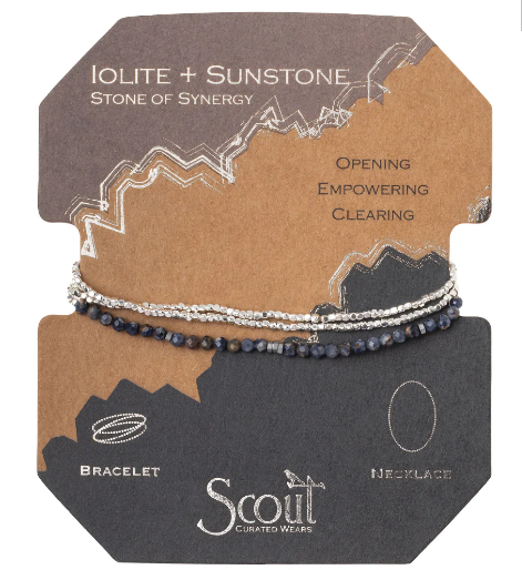 SD020 Iolite & Sunstone/Silver