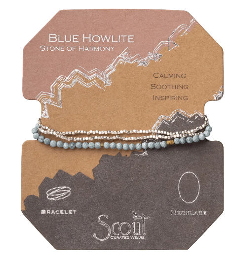 SD027 Blue Howlite/Silver