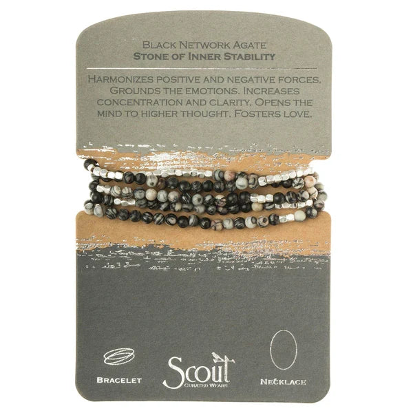 SW009 Black Agate/Silver