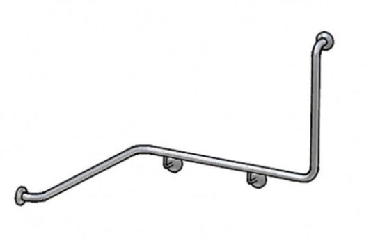 Bradley 832 Corner Toilet Grab Rail 90 Degree Left Hand
