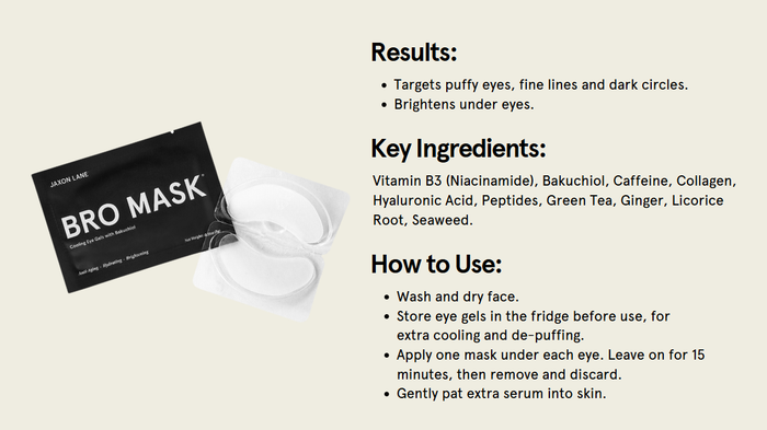 BRO MASK Hydrogel Cooling Eye Gels