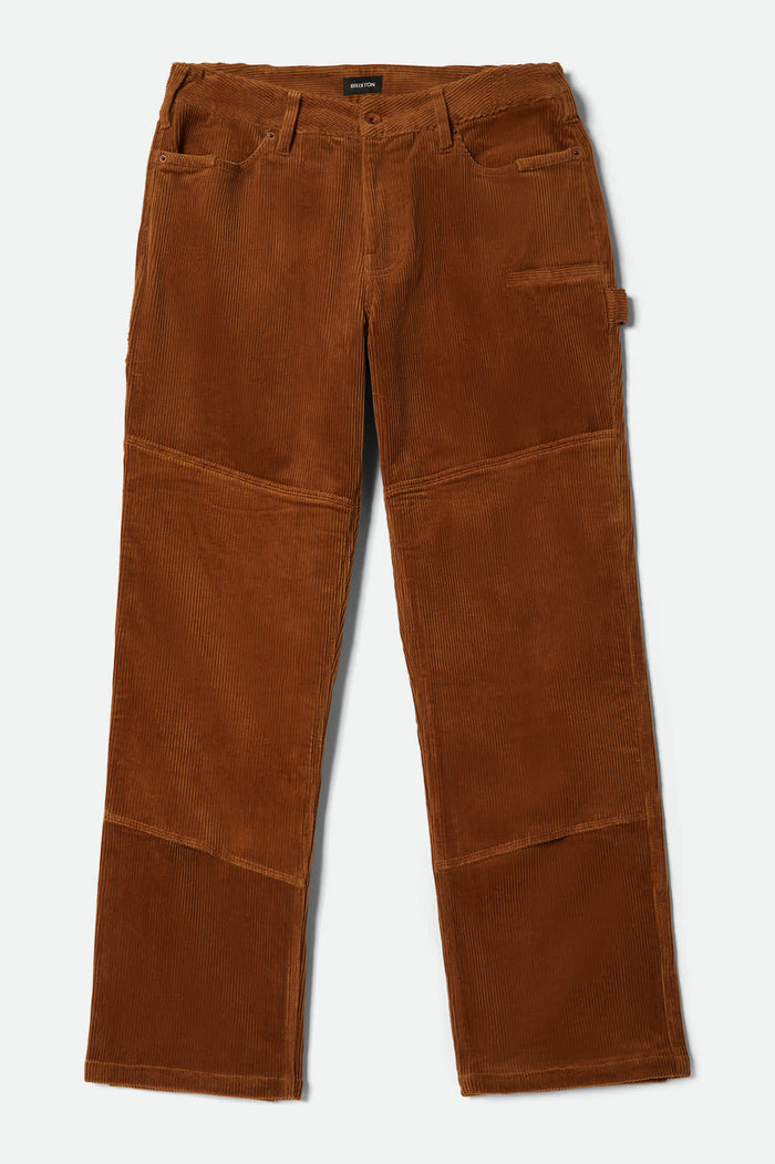 Men's Builders Carpenter Stretch Pant in the color Washed Copper Corduroy - Front Product View