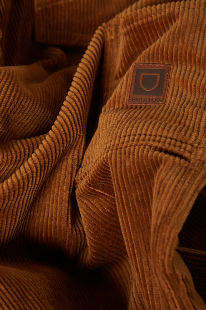 Men's Builders Carpenter Stretch Pant in the color Washed Copper Corduroy - Additional Laydown image