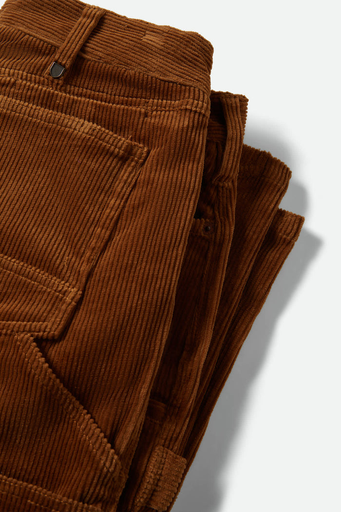Men's Builders Carpenter Stretch Pant in the color Washed Copper Corduroy - Additional Laydown image