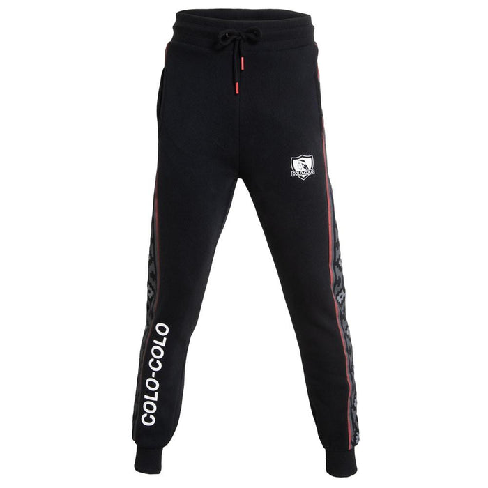 Buzo Colo Colo Urbano Franjas Diseños Negro