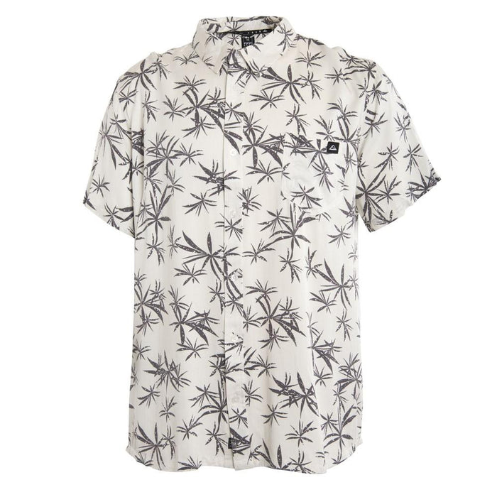 Camisa Men Manga Corta Palms Beige