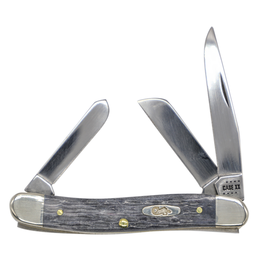 Case Knives | 58413 | Pocket Worn® Crandall Jig Gray Bone Medium Stockman