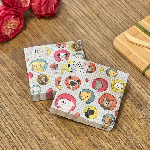 Cat or Dog Cocktail Napkins