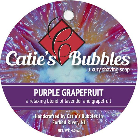 Catie’s Bubbles | Purple Grapefruit Luxury Shaving Soap