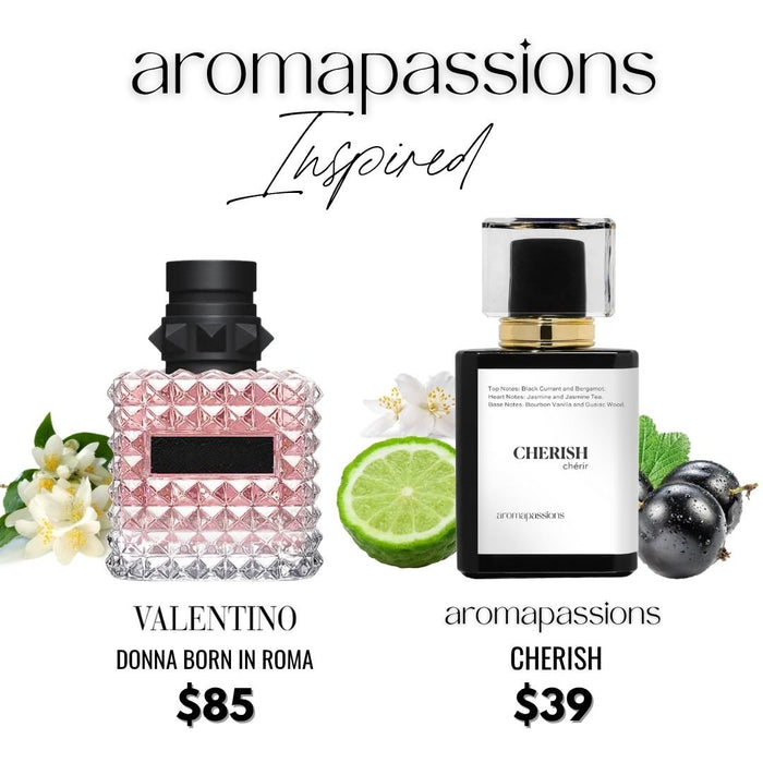 CHERISH | Inspired by VALENTINO DONNA BORN IN ROMA | Donna Born In Roma Dupe Pheromone Perfume - aromapassions