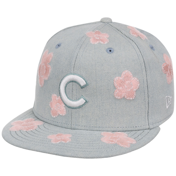 Chicago Cubs MLB Denim Flower New Era 59FIFTY