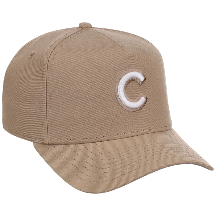 Chicago Cubs Women's New Era 9FORTY Camel A-Frame