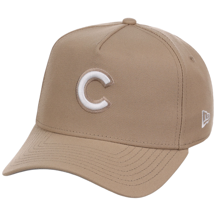 Chicago Cubs Women's New Era 9FORTY Camel A-Frame