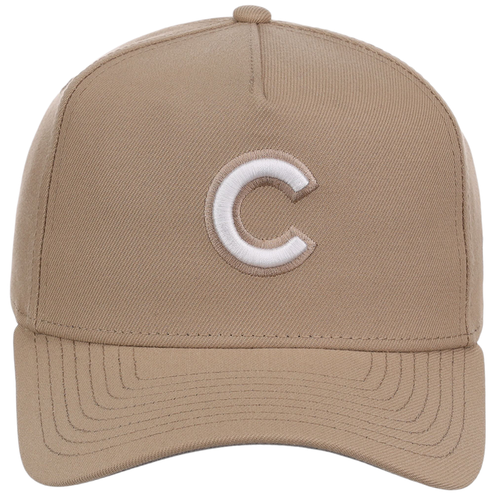 Chicago Cubs Women's New Era 9FORTY Camel A-Frame