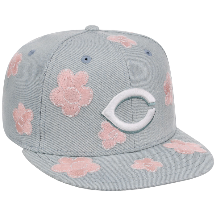 Cincinnati Reds MLB Denim Flower New Era 59FIFTY