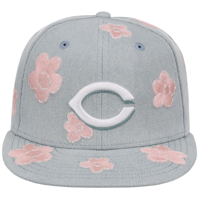 Cincinnati Reds MLB Denim Flower New Era 59FIFTY