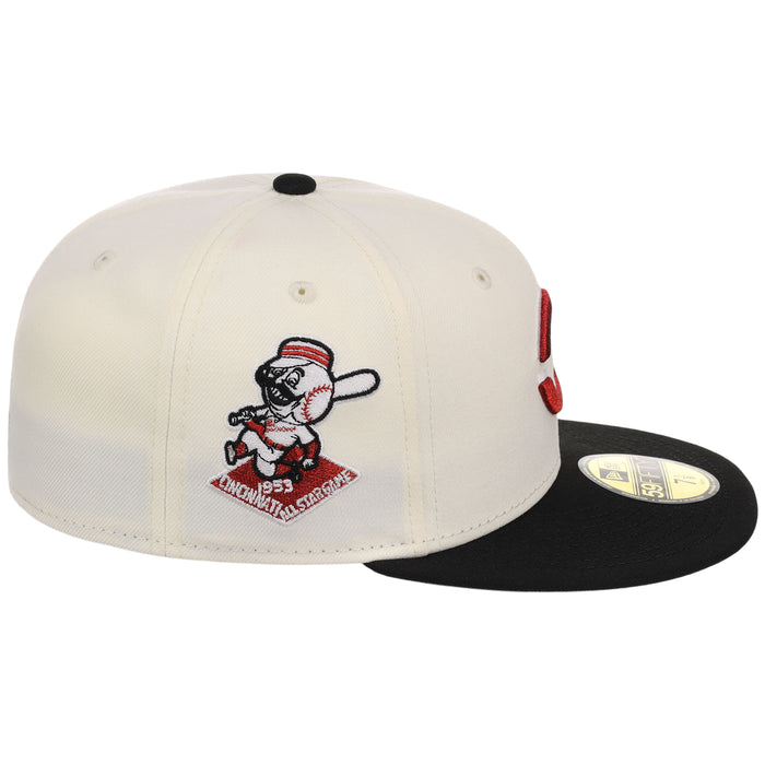 Cincinnati Reds MLB Flipmode 2.0 New Era 59FIFTY (Chrome/Black/Gray)