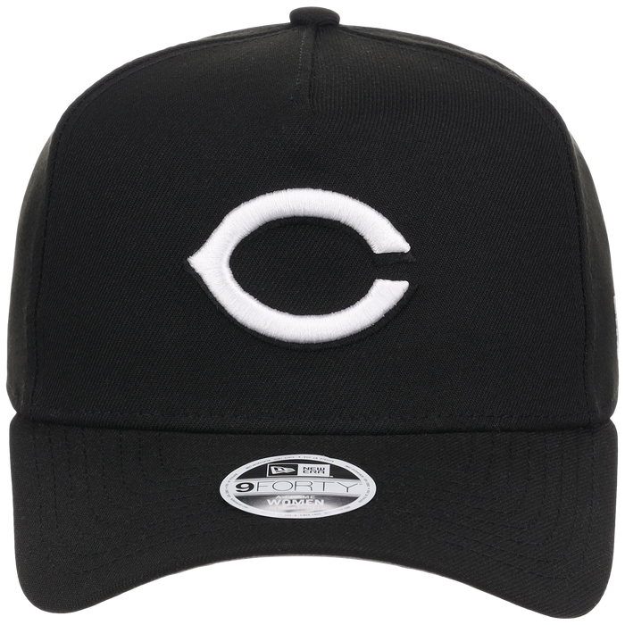 Cincinnati Reds Women's New Era 9FORTY Black A-Frame