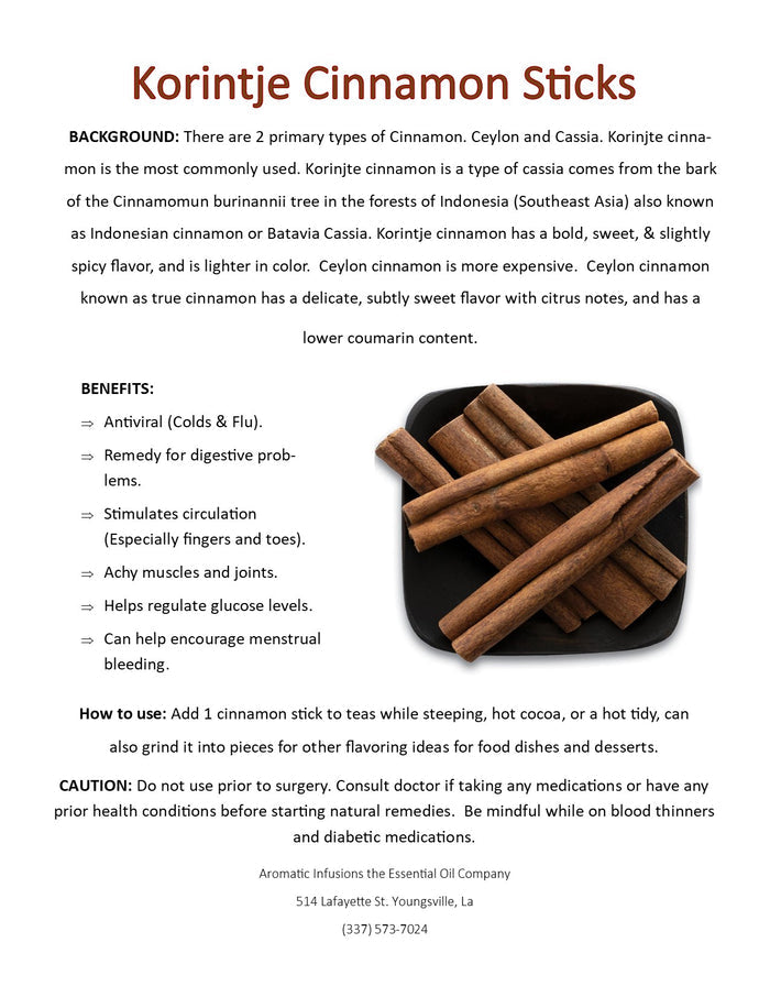 Cinnamon Sticks 2 3/4" OR