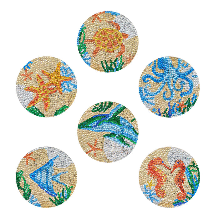 Coasters - Deep Sea - Diamond Art Club DIY Kit