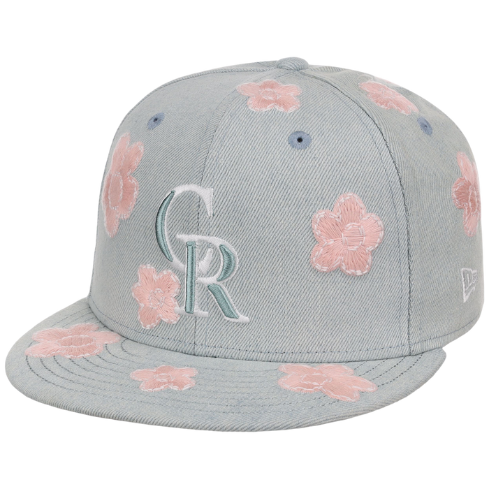 Colorado Rockies MLB Denim Flower New Era 59FIFTY