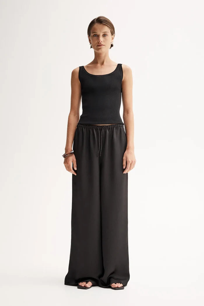 CORALIE KNIT TOP | Black - Darling & Domain
