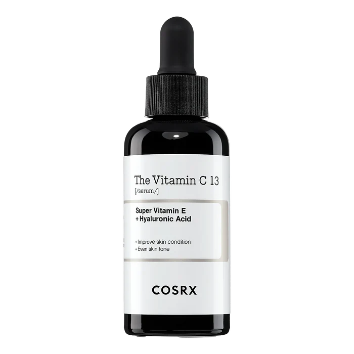 COSRX The Vitamin C 13 Serum i svart glassflaske med pipette for sensitiv hud