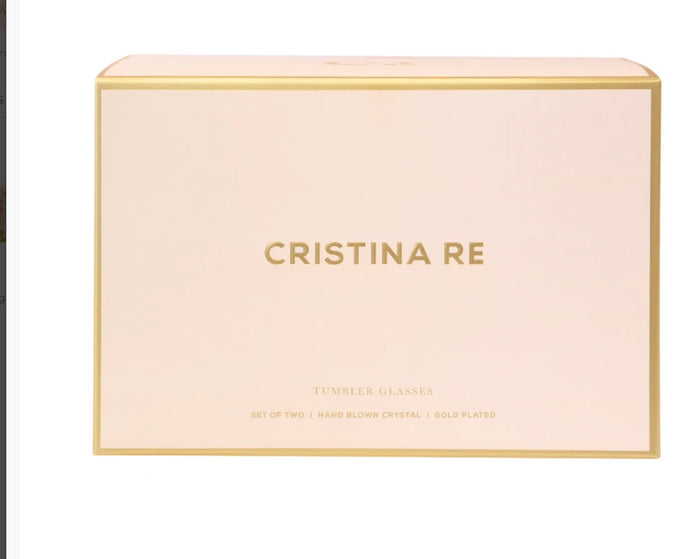Cristina Re Tumbler Estelle Gold set Of 2