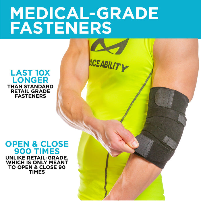 Wear the ulnar nerve elbow brace on your right or left arm to treat neuropathy