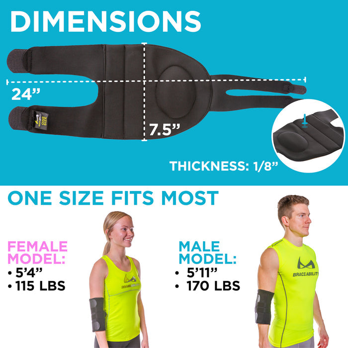 the cubital tunnel elbow splints fit small females through plus size males