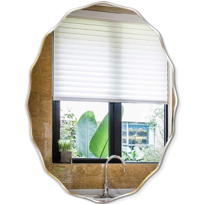 Curved Washroom Mirror for Wash Basin