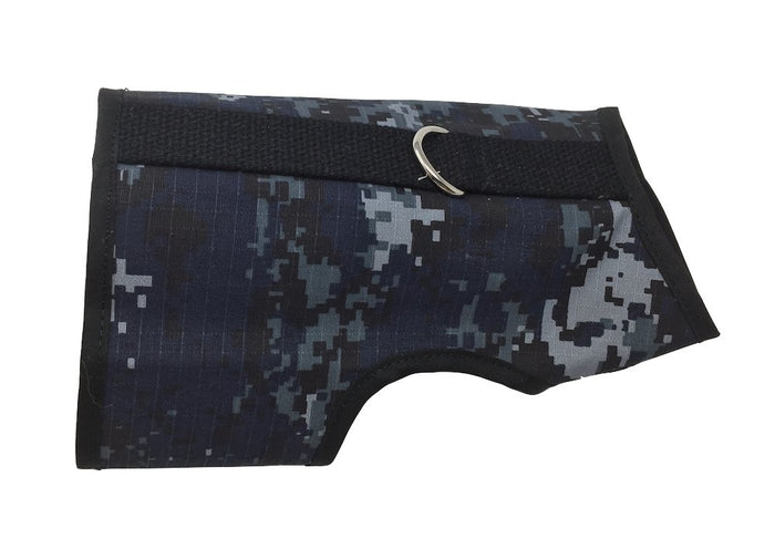 Custom Kitty Holster Cat Harness (Camouflage Harness Hand Made in USA) Navy Blue Camo
