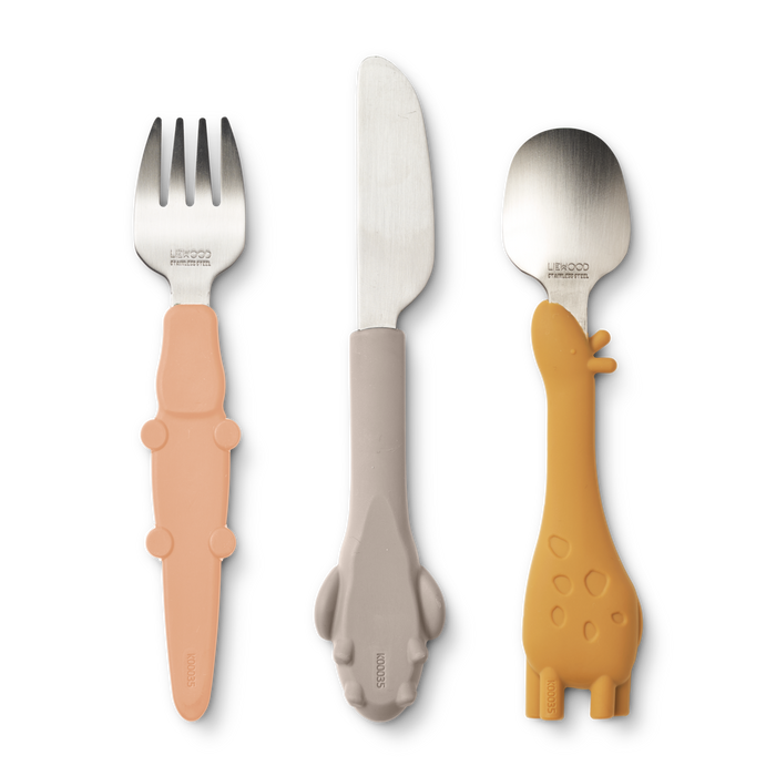 Liewood - Cutlery Set - Tove - Tuscany Rose Mix - Back