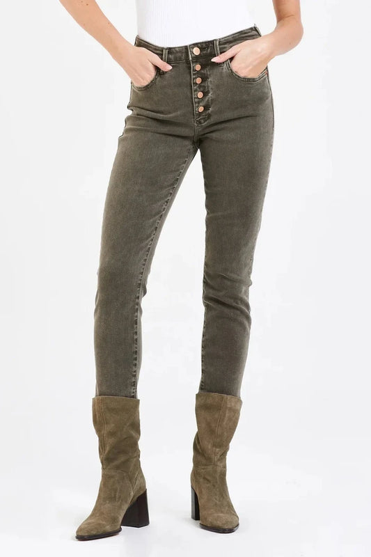 Dear John Stella Super High Rise Cropped Slim Straight Jeans - Taryn x Philip Boutique