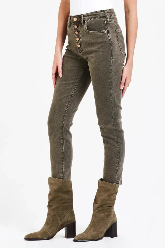 Dear John Stella Super High Rise Cropped Slim Straight Jeans - Taryn x Philip Boutique