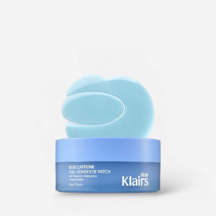 dear Klairs Blue Caffeine Full Cover Eye Patch (60 Patches) رقعة العين الكاملة من دير كليرز الزرقاء بالكافيين - Princess Cosmetics Qatar