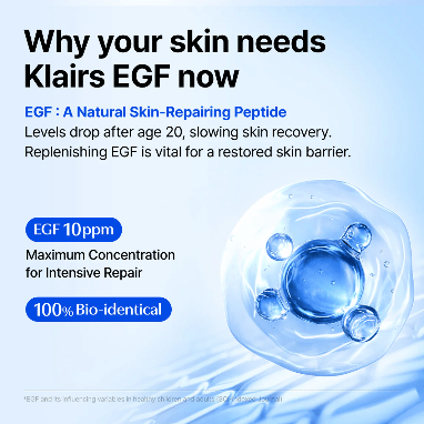 dear Klairs EGF Blue Youth Activating Drop 50ml قطرات تنشيط الشباب الزرقاء من دير كليرز إي جي إف - Princess Cosmetics Qatar