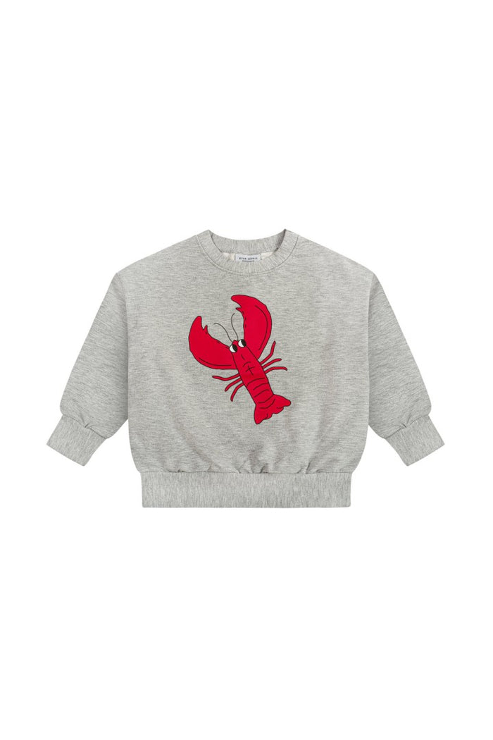 Dear Sophie Lobster Sweatshirt in Grey