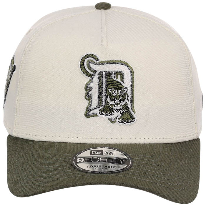 Detroit Tigers MLB Chrome Olive New Era 9FORTY