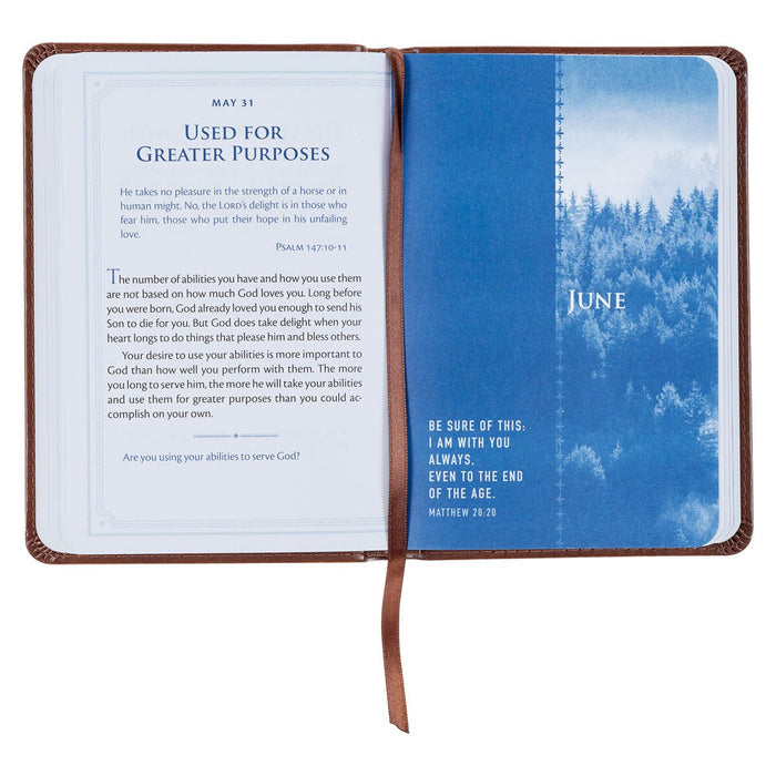 Devotional Be Strong & Steadfast Faux Leather